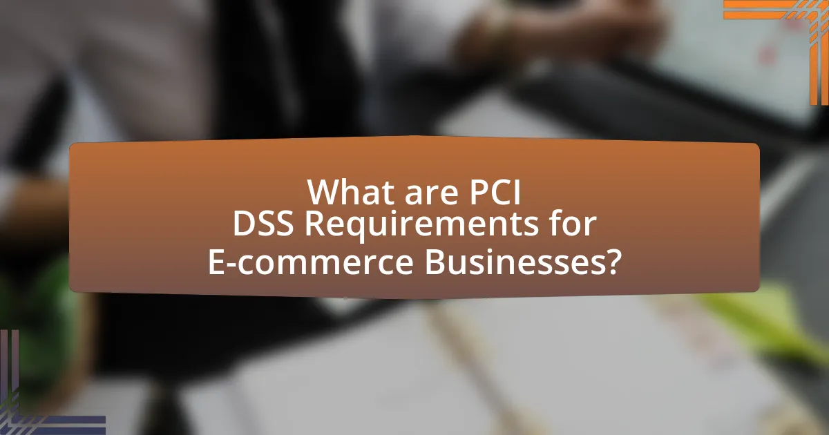 What are PCI DSS Requirements for E-commerce Businesses?